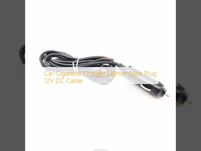 Car Cigarette Charger Lighter Male Plug 12V DC Cable