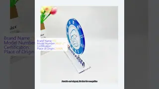 Stylish Clear Cast Acrylic Trophy Awards 8'' H Custom Printing For Celebration Event