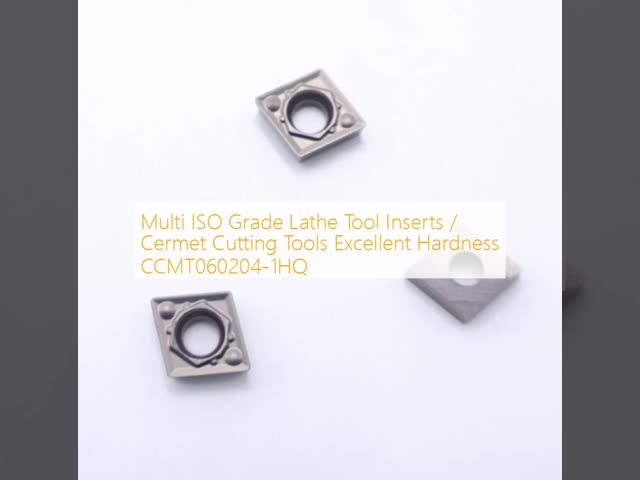 Multi ISO Grade Lathe Tool Inserts / Cermet Cutting Tools Excellent Hardness CCMT060204-1HQ