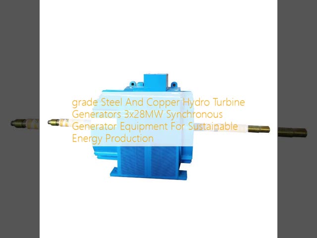 High-grade Steel And Copper Hydro Turbine Generators 3x28MW Synchronous Generator for Sustainable Energy
