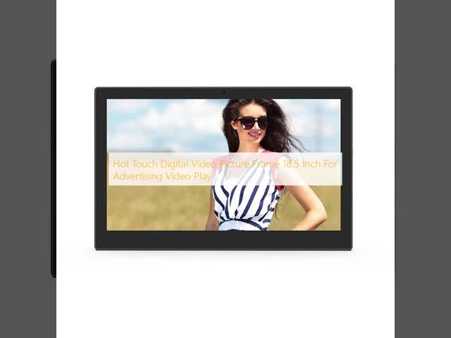 Hot Touch Digital Video Picture Frame 18.5 Inch For Advertising Video Play