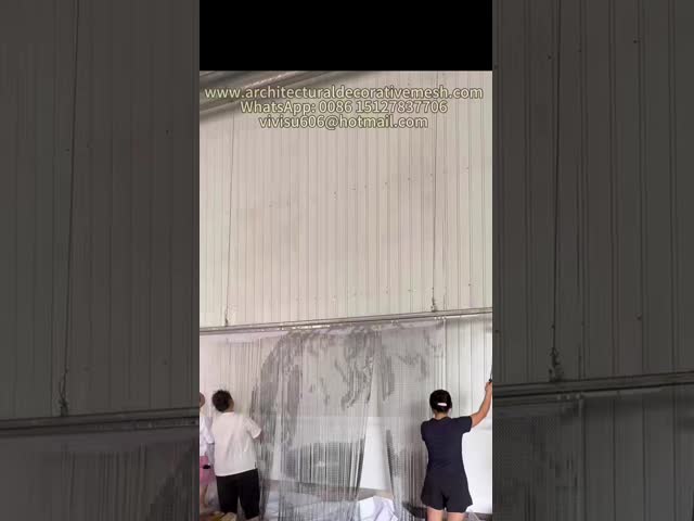 Aluminum Chains In Horizontal Or Vertical Panels 10mm*22mm Hook Size Heavy Duty