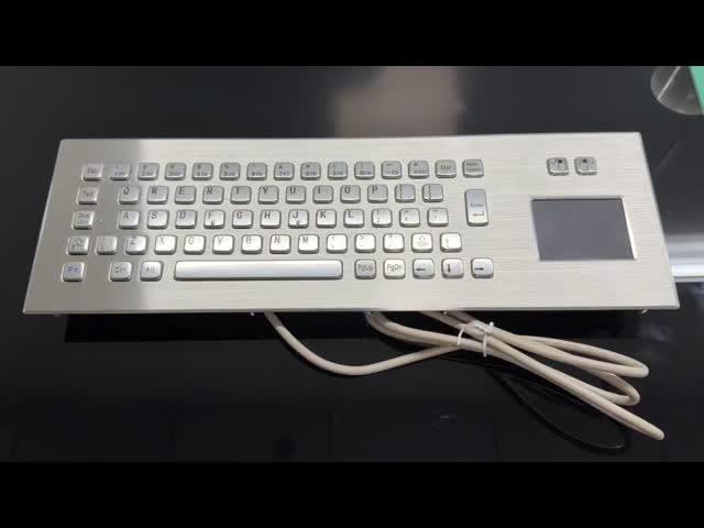 IP65 Panel Mouted Keyboard with Touchpad for Industrial Control KIOSK Outdoor Applications