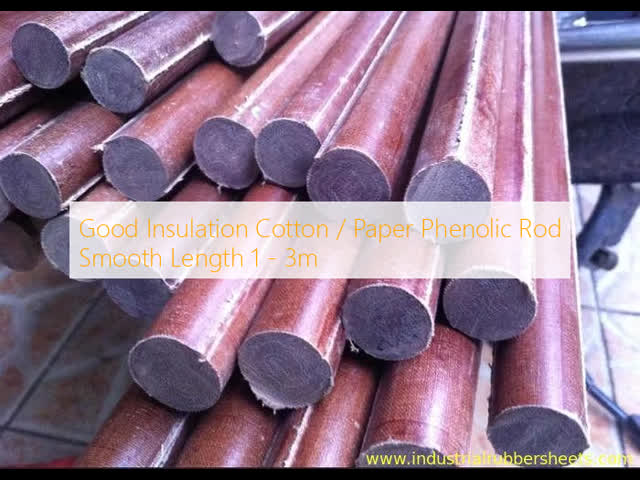 Good Insulation Phenolic Cotton Rod with Smooth Surface and 10kv Rated Voltage for Electrical Components