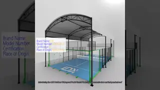 Outdoor Waterproof Padel Court Canopy Sport Panoramic Padel Court with Independant Roof
