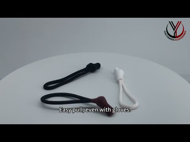 U Shape TPU Silicone Zipper Puller PVC YKK Zipper Puller