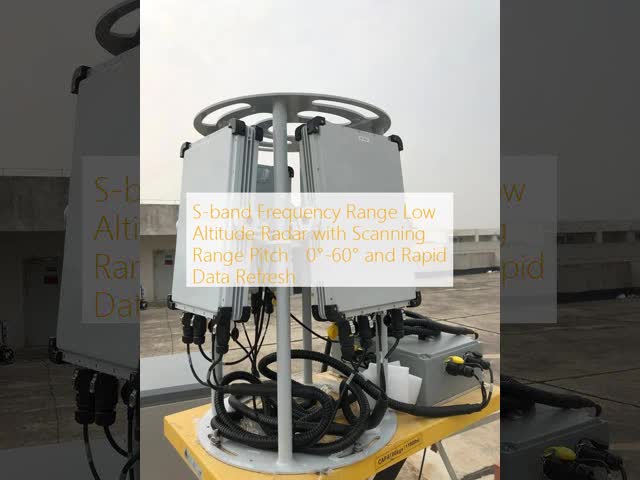 S-band Frequency Range Low Altitude Radar with Scanning Range Pitch：0°-60° and Rapid Data Refresh