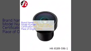 스마트 보조 드라이브 후방 카메라 렌즈 2.8mm F2.0 1/3“