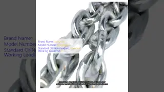 SUS304 SUS316L Stainless Steel Calibrated Chain with Welded Structure for Lifting Applications