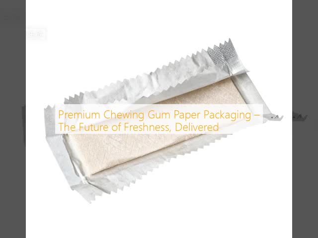 Gloss Surface Finish Chewing Gum Paper Packaging With High Barrier Functional Coating