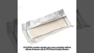 Gloss Surface Finish Chewing Gum Paper Packaging With High Barrier Functional Coating