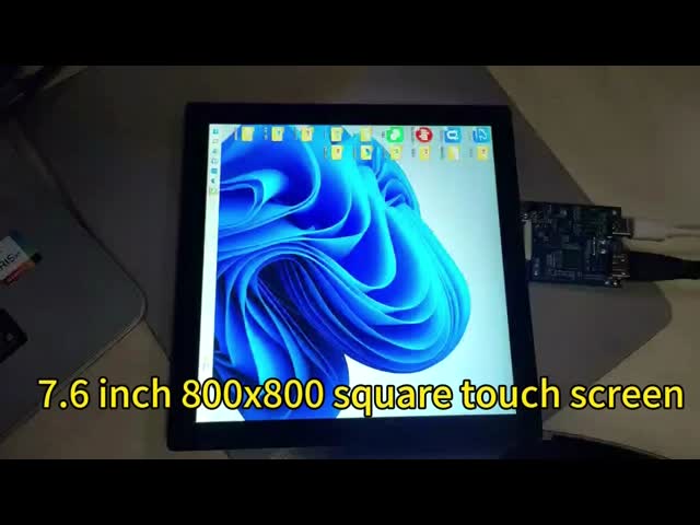 7.6 Inch 800*800 Square TFT LCD Display Screen With Capacitive Touch Screen for Raspberry Pi 5