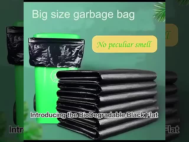Customized 55-gallon industrial black garbage bags, environmentally friendly heavy-duty polyethylene garbage bags, moisture-proof wholesale available