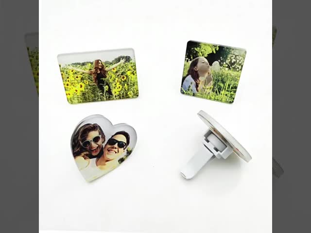 DIY Printable Blank Acrylic Sublimation Car Vent Clip Air Freshener For Heat Transfer