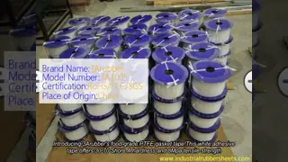 Food Grade PTFE Gasket Tape with 30-70 Shore A Hardness and 8Mpa Tensile Strength for Industrial Sealing