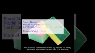 Dual-Sided Non-Scratch Eco-Friendly Kitchen Sponge and Dish Scrubber for Heavy-Duty Cleaning