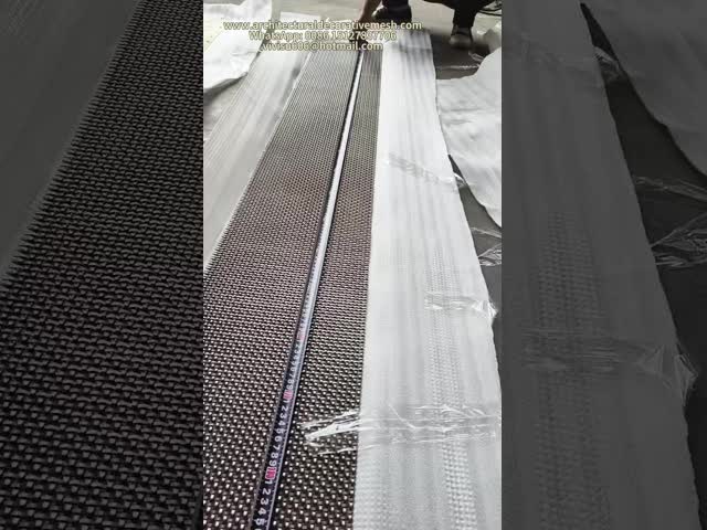 Crimped Metal Mesh Cabinet Insert For Doors Antique Brass