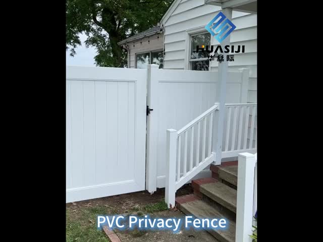 6FT Height 8ft Width Plastic PVC Privacy Fence UV Resistance