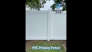 6FT Height 8ft Width Plastic PVC Privacy Fence UV Resistance