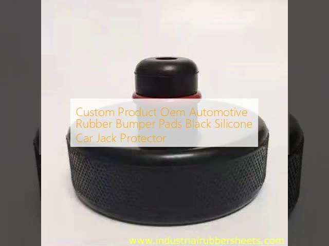 Custom OEM Black Silicone Rubber Bumper Pad for Shock Absorption Car Jack Protector