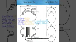 Granning Tuthill 8221 Triple Enroscado Bellows Primavera de aire W013587996 Suspensión de aire