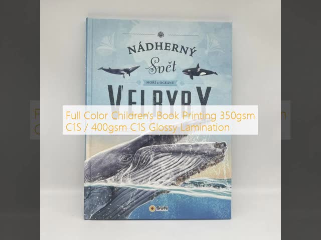 Full Color Children's Book Printing 350gsm C1S / 400gsm C1S Glossy Lamination