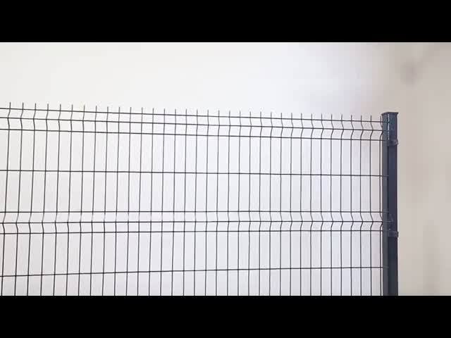 3D V Fold Fence Panel 4mm Wire Hot Dip Galvanized Powder Coated