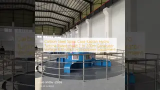 Kaplan Hydro Turbine with Stainless Steel Blade Rated Head 2-200m and Generator Voltage 6-20KV for Hydraulic Power Generation