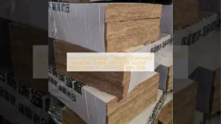 Sound Absorption Coefficient 085 Rockwool Insulation Sheets Recyclable Ecofriendly Hydrophobic Property Excellent Acoustic Performance