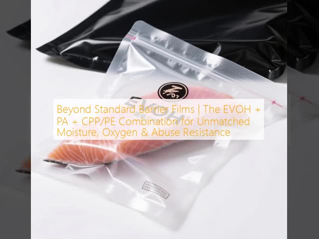 Custom High Barrier Packaging Bags High Gloss Surface With EVOH PA CPP PE Film