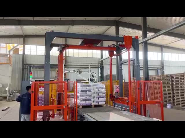 Automatic Stretch Wrap Packing Machine for High Efficiency Brick Packaging with Cost Savings and Strong Protective Performance