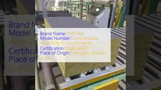 Hydrophobic Rock Wool Insulation Board with Thermal Conductivity 0.035-0.045 W/m·K and Fire Resistance Class A1