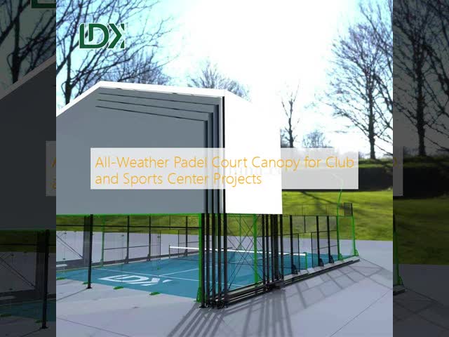 Padel With Roof Padel Court With Fixed Roof Outdoor Padel Customized Size Sport Equipments