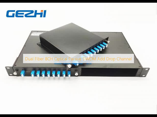 Dual Fiber 8CH Optical Passive DWDM Add Drop Channel