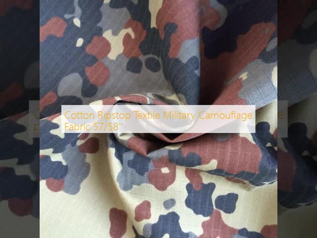 Cotton Ripstop Textile Military Camouflage Fabric 57/58''