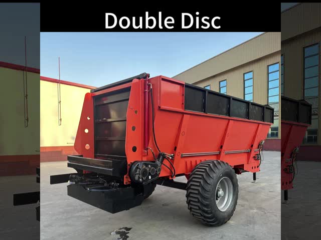 Dual Disc Fertilizer Spreader with Precision Field Coverage, 8-15m Spread Width, and 10m³ Hopper Volume
