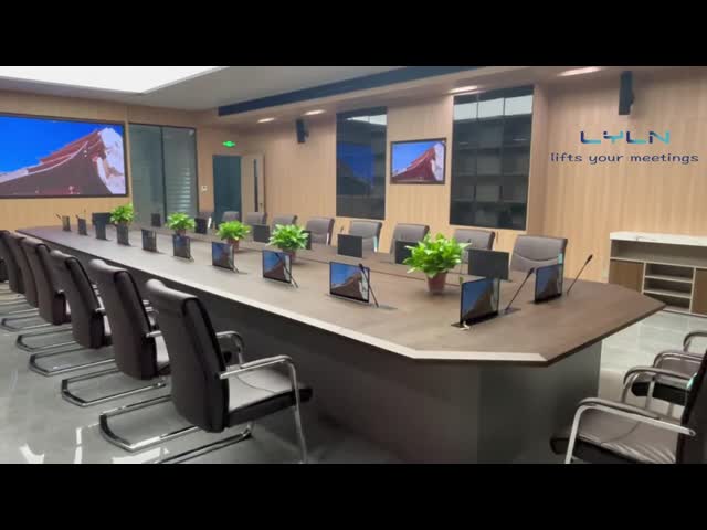 LYLN Retractable Monitor Integrated With Quality Conference System