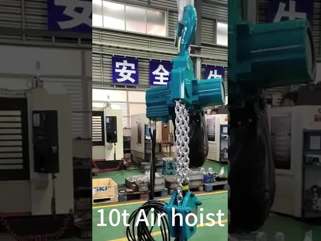 explosion-proof Chain Pneumatic air hoist for 10 ton in hazardous environments