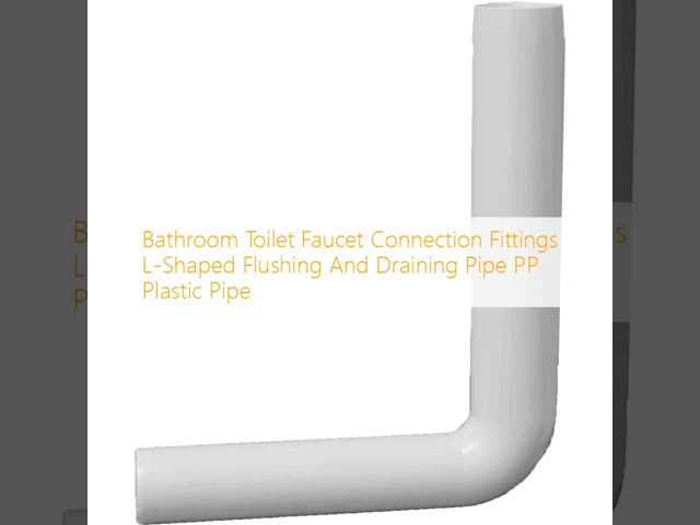 Bathroom Toilet Faucet Connection Fittings L-Shaped Flushing And Draining Pipe PP Plastic Pipe