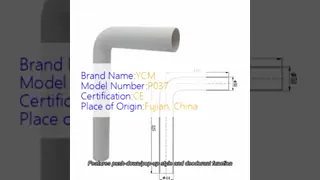 Bathroom Toilet Faucet Connection Fittings L-Shaped Flushing And Draining Pipe PP Plastic Pipe
