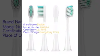 W Shaped Copper Bristle Battery Toothbrush Heads OEM ODM HX614-X
