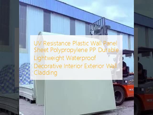 UV Resistance Plastic Wall Panel Sheet Polypropylene PP Durable Lightweight Waterproof Decorative Interior Exterior Wall Cladding