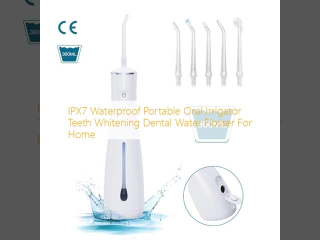 IPX7 Waterproof Portable Oral Irrigator Teeth Whitening Dental Water Flosser For Home