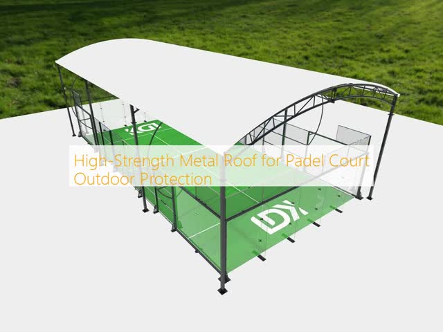 Anti-Corrosion Padel Court Steel Roof for Sports Project Installation