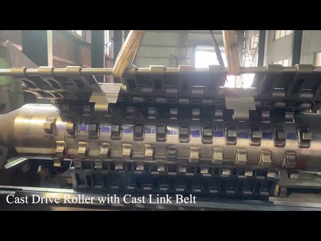 Anti Slip Cast Drive Roller Cast Link Belt High Strength For Large Grain Materials