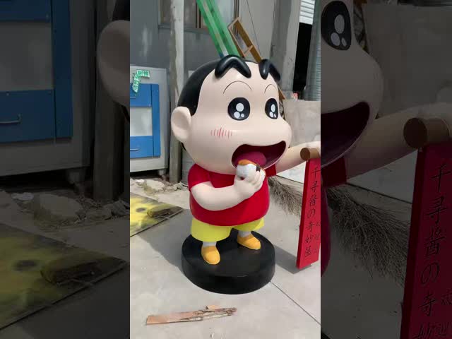 Custom 3D Cartoon Giant Cement Figure Human and Nature Art Sculpture Modern Fiberglass Statue