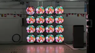 Round LED Screen 600mm Diameters Outdoor Circular Led Display Screen