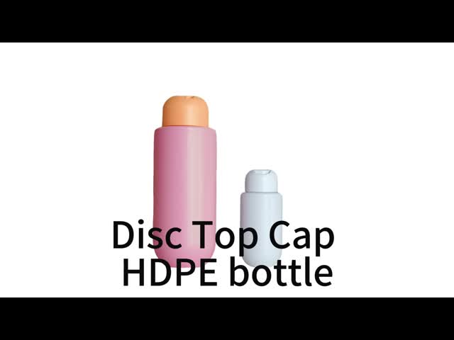 60ml to 300ml Recyclable Matt Surface HDPE Bottle with Disc Top Cap for Lotion and Cosmetic Packaging