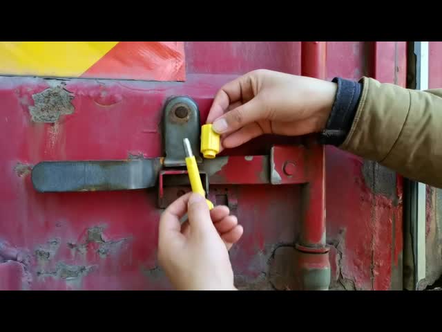 US-CBS04 ABS Coated Steel Bolt Seal 8.0mm Diameter Metal Security Container for Cargo