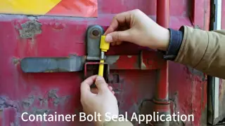 US-CBS04 ABS Coated Steel Bolt Seal 8.0mm Diameter Metal Security Container for Cargo